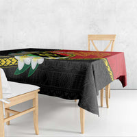 Personalised PNG Sauten Hailans Tablecloth Papua New Guinea Plumeria Melanesian Pattern LT14 - Polynesian Pride