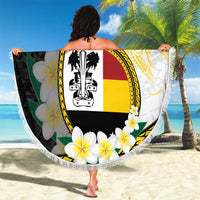 Personalised PNG Madang Provins Beach Blanket Papua New Guinea Plumeria Melanesian Pattern LT14 - Polynesian Pride