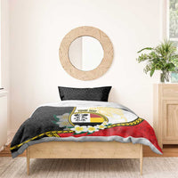 Personalised PNG Madang Provins Bedding Set Papua New Guinea Plumeria Melanesian Pattern - Polynesian Pride