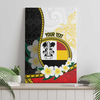 Personalised PNG Madang Provins Canvas Wall Art Papua New Guinea Plumeria Melanesian Pattern LT14 - Polynesian Pride