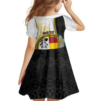 Personalised PNG Madang Provins Family Matching Off Shoulder Maxi Dress and Hawaiian Shirt Papua New Guinea Plumeria Melanesian Pattern - Polynesian Pride