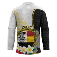 Personalised PNG Madang Provins Hockey Jersey Papua New Guinea Plumeria Melanesian Pattern LT14 - Polynesian Pride