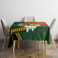 Personalised PNG Oro Provins Tablecloth Papua New Guinea Plumeria Melanesian Pattern LT14 - Polynesian Pride
