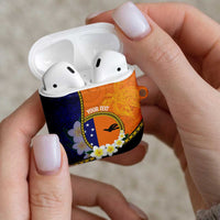 Personalised PNG Niu Ailan AirPods Case Papua New Guinea Plumeria Melanesian Pattern LT14 - Polynesian Pride