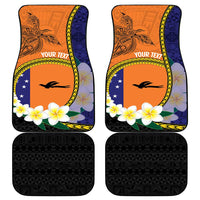 Personalised PNG Niu Ailan Car Mats Papua New Guinea Plumeria Melanesian Pattern LT14 - Polynesian Pride