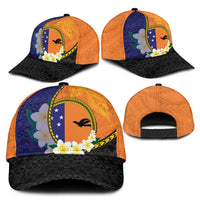 PNG Niu Ailan Classic Cap Papua New Guinea Plumeria Melanesian Pattern LT14 - Polynesian Pride