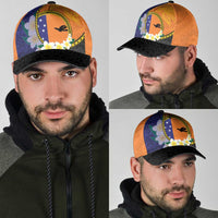 PNG Niu Ailan Classic Cap Papua New Guinea Plumeria Melanesian Pattern LT14 - Polynesian Pride