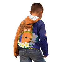 Personalised PNG Niu Ailan Kid Hoodie Papua New Guinea Plumeria Melanesian Pattern - Polynesian Pride