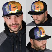 PNG Niu Ailan Mesh Trucker Cap Papua New Guinea Plumeria Melanesian Pattern LT14 - Polynesian Pride