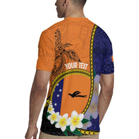 Personalised PNG Niu Ailan Rugby Jersey Papua New Guinea Plumeria Melanesian Pattern LT14 - Polynesian Pride