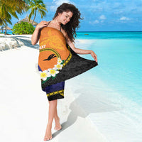 Personalised PNG Niu Ailan Sarong Papua New Guinea Plumeria Melanesian Pattern - Polynesian Pride