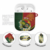 Personalised PNG Simbu Provins AirPods Case Papua New Guinea Plumeria Melanesian Pattern LT14 - Polynesian Pride