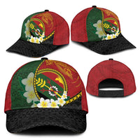 PNG Simbu Provins Classic Cap Papua New Guinea Plumeria Melanesian Pattern LT14 - Polynesian Pride