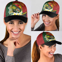 PNG Simbu Provins Classic Cap Papua New Guinea Plumeria Melanesian Pattern LT14 - Polynesian Pride