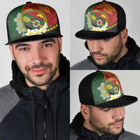 PNG Simbu Provins Mesh Trucker Cap Papua New Guinea Plumeria Melanesian Pattern LT14 - Polynesian Pride