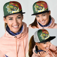 PNG Simbu Provins Mesh Trucker Cap Papua New Guinea Plumeria Melanesian Pattern LT14 - Polynesian Pride