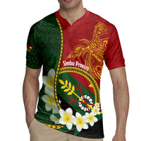 Personalised PNG Simbu Provins Rugby Jersey Papua New Guinea Plumeria Melanesian Pattern - Polynesian Pride