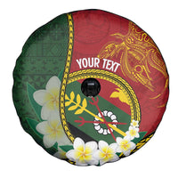 Personalised PNG Simbu Provins Spare Tire Cover Papua New Guinea Plumeria Melanesian Pattern - Polynesian Pride