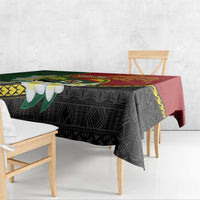 Personalised PNG Simbu Provins Tablecloth Papua New Guinea Plumeria Melanesian Pattern - Polynesian Pride