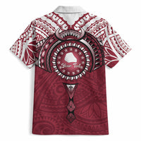 Personalised Cook Islands Mangaia Hawaiian Shirt Map With Kuki Airani Manta Ray Tattoo LT14 - Polynesian Pride