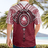 Personalised Cook Islands Mangaia Hawaiian Shirt Map With Kuki Airani Manta Ray Tattoo LT14 - Polynesian Pride