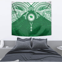 Personalised Cook Islands Rarotonga Tapestry Map With Kuki Airani Manta Ray Tattoo