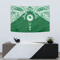 Personalised Cook Islands Rarotonga Tapestry Map With Kuki Airani Manta Ray Tattoo