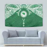 Personalised Cook Islands Rarotonga Tapestry Map With Kuki Airani Manta Ray Tattoo