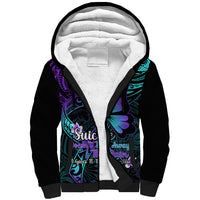 Polynesia Suicide Prevention Awareness Sherpa Hoodie Your Life Is Worth Living For Polynesian Purple Pattern LT14 Unisex Purple - Polynesian Pride