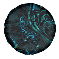 New Zealand Skink Spare Tire Cover Aotearoa Maori Mix Paua Shell LT14 - Polynesian Pride