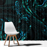 New Zealand Skink Window Curtain Aotearoa Maori Mix Paua Shell LT14 - Polynesian Pride