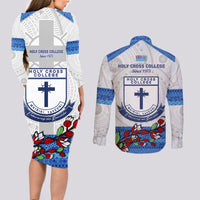 fiji-holy-cross-college-couples-matching-long-sleeve-bodycon-dress-and-long-sleeve-button-shirts-happy-50th-anniversary-fijian-tagimoucia-tapa-pattern