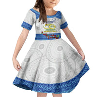 fiji-holy-cross-college-kid-short-sleeve-dress-happy-50th-anniversary-fijian-tagimoucia-tapa-pattern