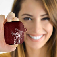 Oxblood Hawaii AirPods Case Hammerhead Shark Tattoo Curve Polynesian LT14 - Polynesian Pride