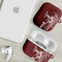 Oxblood Hawaii AirPods Case Hammerhead Shark Tattoo Curve Polynesian LT14 - Polynesian Pride
