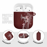 Oxblood Hawaii AirPods Case Hammerhead Shark Tattoo Curve Polynesian LT14 - Polynesian Pride