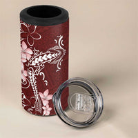Oxblood Hawaii 4 in 1 Can Cooler Tumbler Hammerhead Shark Tattoo Curve Polynesian - Polynesian Pride