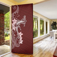 Oxblood Hawaii Door Cover Hammerhead Shark Tattoo Curve Polynesian - Polynesian Pride