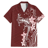 Oxblood Hawaii Family Matching Mermaid Dress and Hawaiian Shirt Hammerhead Shark Tattoo Curve Polynesian - Polynesian Pride