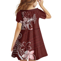 Oxblood Hawaii Family Matching Off Shoulder Maxi Dress and Hawaiian Shirt Hammerhead Shark Tattoo Curve Polynesian - Polynesian Pride