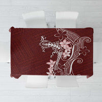 Oxblood Hawaii Tablecloth Hammerhead Shark Tattoo Curve Polynesian LT14 Oxblood - Polynesian Pride