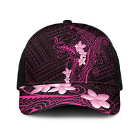 Pink Hawaii Baseball Net Cap Hammerhead Shark Tattoo Curve Polynesian LT14 One Size Black Pink - Polynesian Pride
