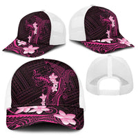 Pink Hawaii Baseball Net Cap Hammerhead Shark Tattoo Curve Polynesian LT14 - Polynesian Pride
