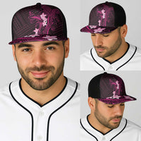 Pink Hawaii Baseball Net Cap Hammerhead Shark Tattoo Curve Polynesian LT14 - Polynesian Pride