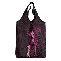 Pink Hawaii Grocery Bag Hammerhead Shark Tattoo Curve Polynesian LT14 - Polynesian Pride