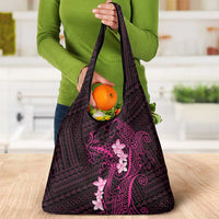 Pink Hawaii Grocery Bag Hammerhead Shark Tattoo Curve Polynesian LT14 - Polynesian Pride
