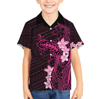 Pink Hawaii Hawaiian Shirt Hammerhead Shark Tattoo Curve Polynesian - Polynesian Pride