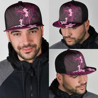Pink Hawaii Mesh Trucker Cap Hammerhead Shark Tattoo Curve Polynesian LT14 - Polynesian Pride