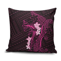 Pink Hawaii Pillow Cover Hammerhead Shark Tattoo Curve Polynesian - Polynesian Pride