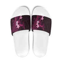 Pink Hawaii Slide Sandals Hammerhead Shark Tattoo Curve Polynesian LT14 Pink - Polynesian Pride